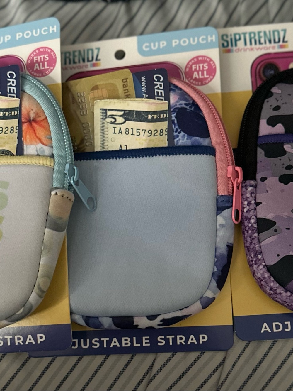 3x SipTrendz Cup Pouches